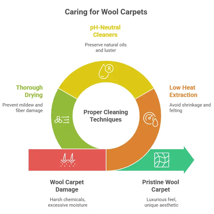 Caring for Wool Carpets - Cleaning Tips Today Caring for Wool Carpets