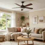 - Cleaning Tips Today Ceiling fan in a bright, clean living room being maintained without dust mess