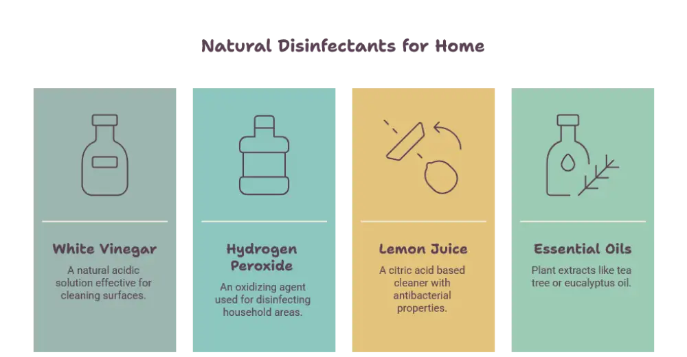 Yw - Cleaning Tips Today Card: White Vinegar—natural acidic cleaner for cleaning surfaces? Actually punctuation: 'White Vinegar—natural acidic cleaner for cleaning surfaces'